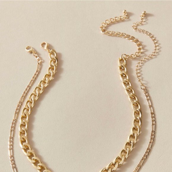 !!5 for $25 Gold Color Acrylic Key & Lock Necklace - Picture 5 of 6